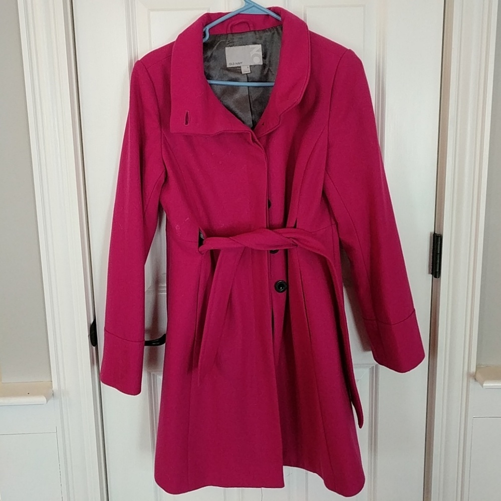 Pink Old Navy Peacoat